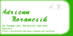 adrienn morancsik business card